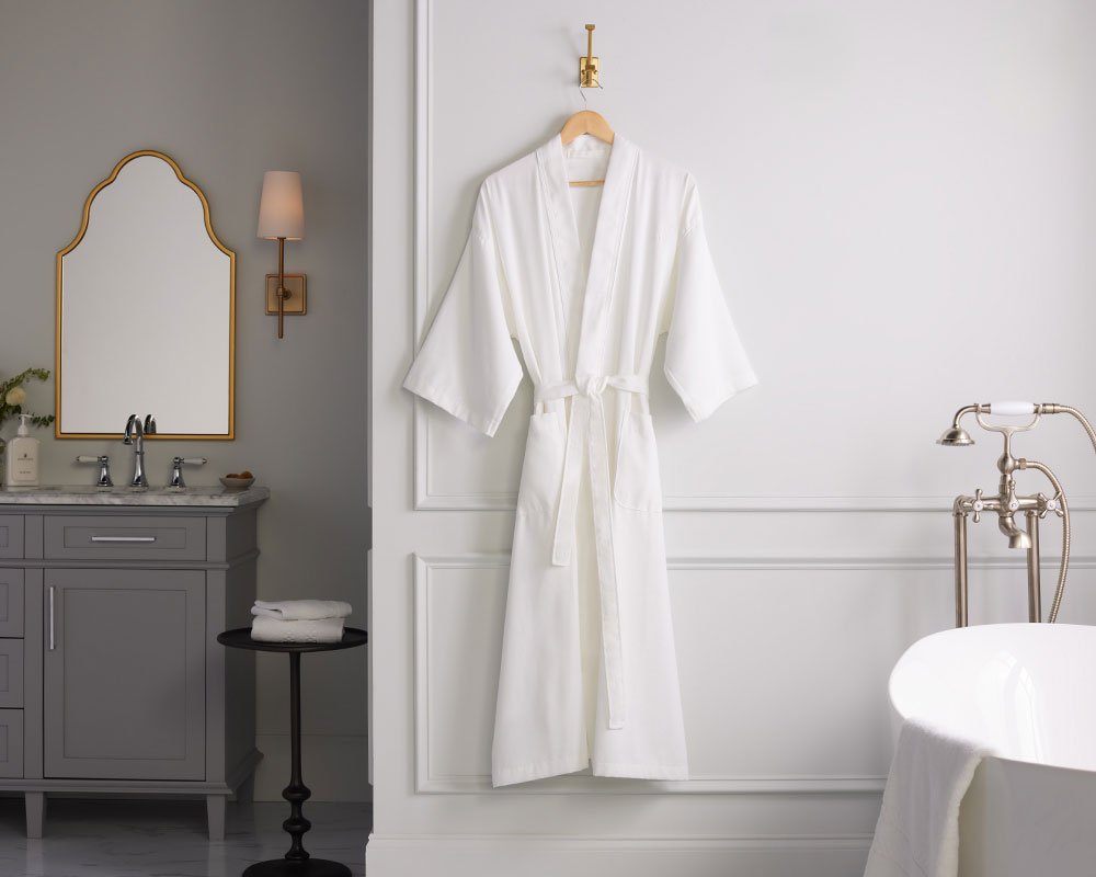 robe and towel